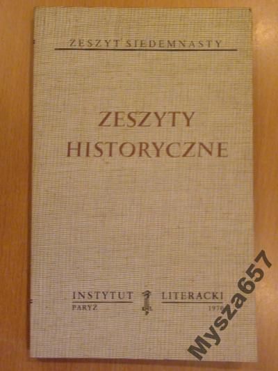 ZESZYTY HISTORYCZNE 17 Biblioteka Kultury 185