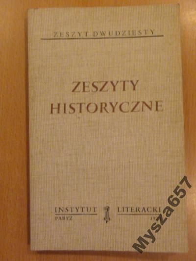ZESZYTY HISTORYCZNE 20 Biblioteka Kultury 208