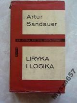 SANDAUER ARTUR Liryka i logika s.B.Krytyki