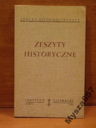 ZESZYTY HISTORYCZNE 70 Biblioteka Kultury 399