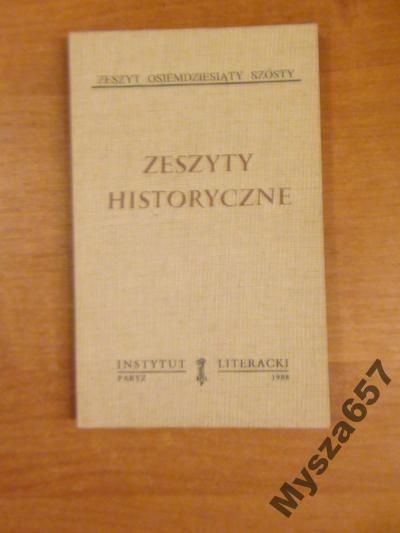 ZESZYTY HISTORYCZNE 86 Biblioteka Kultury 445