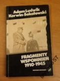 Korwin-Sokołowski FRAGMENTY WSPOMNIEŃ 1910-1945