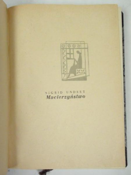 Undset Sigrid - Macierzyństwo