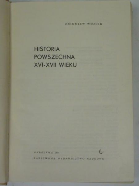 Historia powszechna XVI-XVII wieku