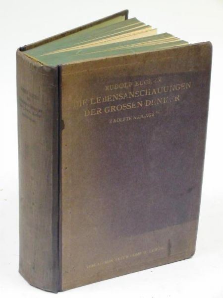 Die Lebensanschauungen der grossen Denker, 1918 r.