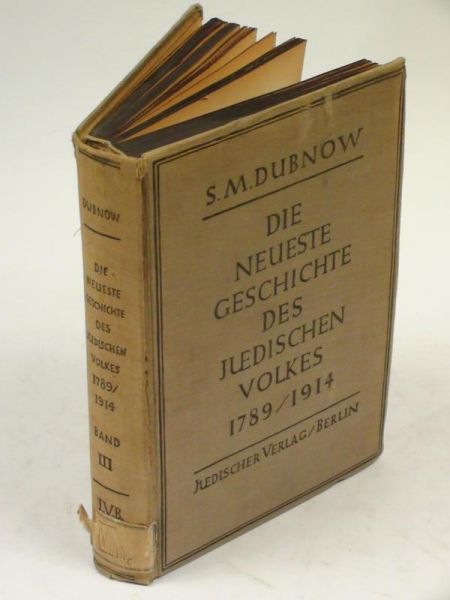 Die neueste Geschichte des Jüdischen Volkes, III Band, r. 1923