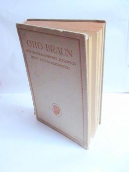 Braun Otto - Aus Nachgelassenen Schriften Eines Fruhvollendeten, 1920 r.
