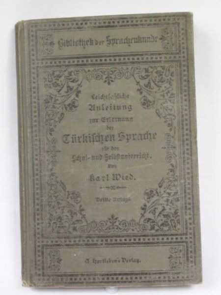 Leichtfassliche Anleitung Zur Erlernung Der Tuerkischen Sprache,1803 r.