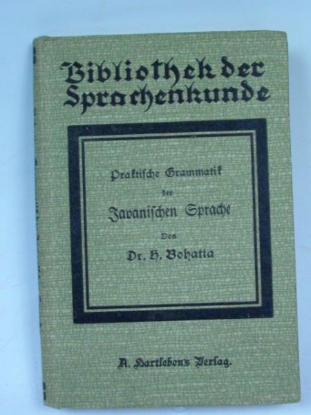 Praktische Grammatik der javanischen Sprache, r. 1910
