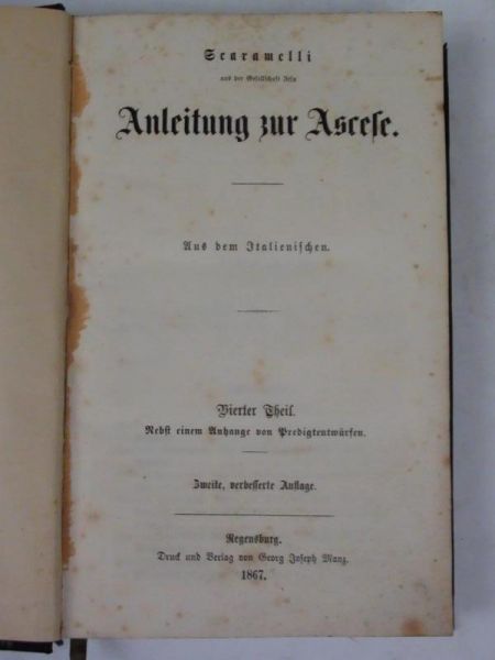 Anleitung zur Ascese, r. 1867