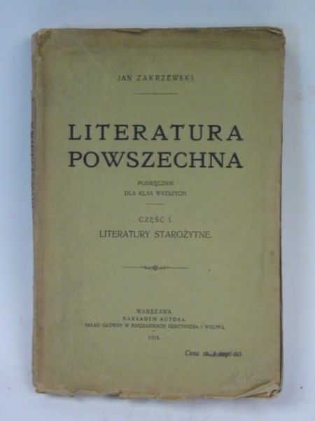 Literatura powszechna, 1916