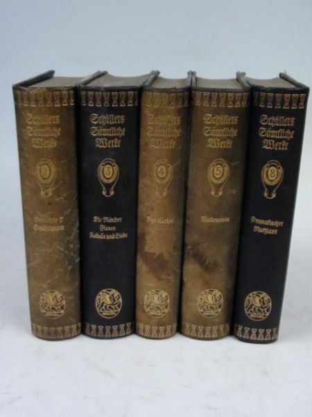 Schillers samtliche Werte ; Band II,III,  IV, V, VIII; ok..1917 r.