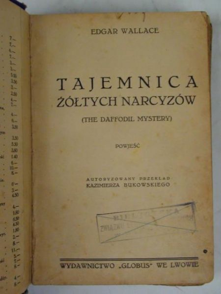 Wallace Edgar - Tajemnica żółtych Narcyzów