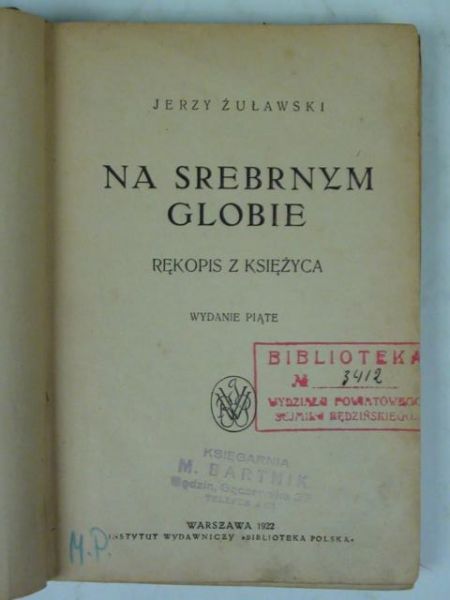 Na srebrnym globie, r. 1922