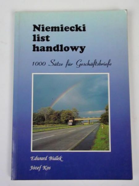 Białek Edward,   - Niemiecki list handlowy