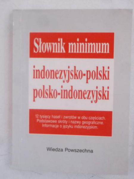 Słownik minimum: indonezyjsko-polski, polsko-indonezyjski