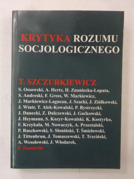 Krytyka rozumu socjologicznego