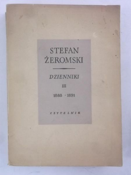 Dzienniki, 1888-1891, Tom III
