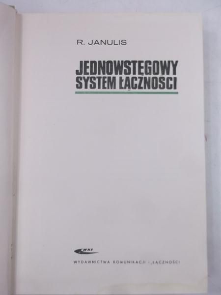Janulis R. - Jednowstęgowy system łączności