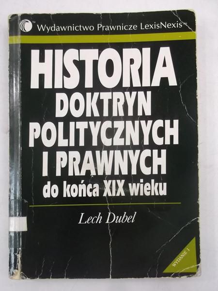 Historia doktryn politycznych i prawnych do końca XIX wieku