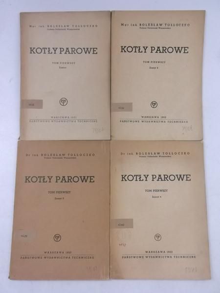 Kotły parowe, tom I, 4 zeszyty