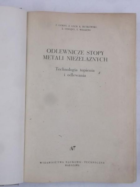 Rutkowski K. - Odlewnicze stopy metali nieżelaznych