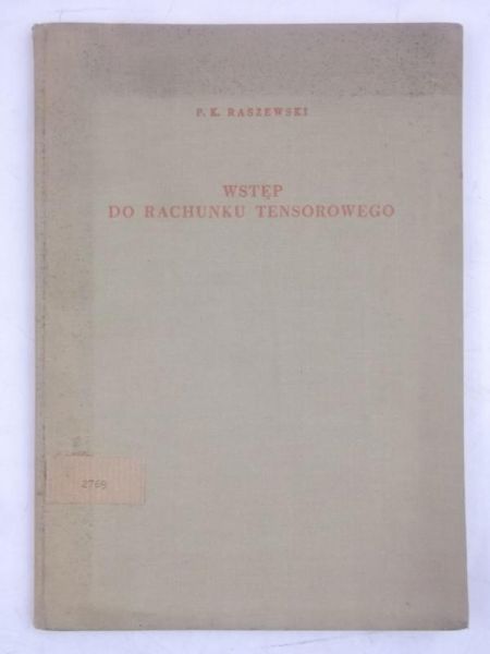 Wstęp do rachunku tensorowego