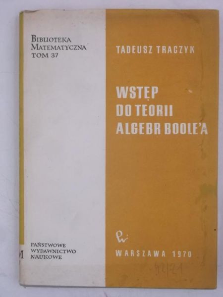 Wstęp do teorii algebr Boole'a