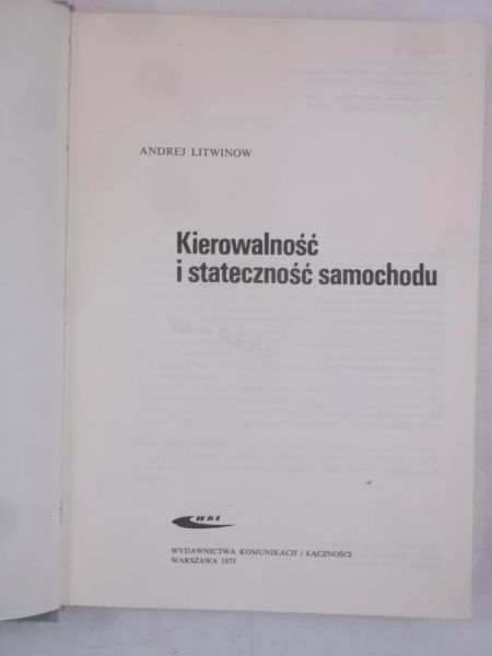 Kierowalność i stateczność samochodu
