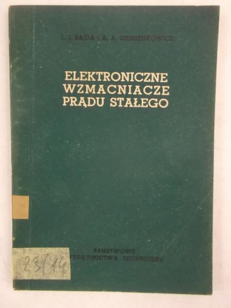 Elektroniczne wzmacniacze prądu stałego