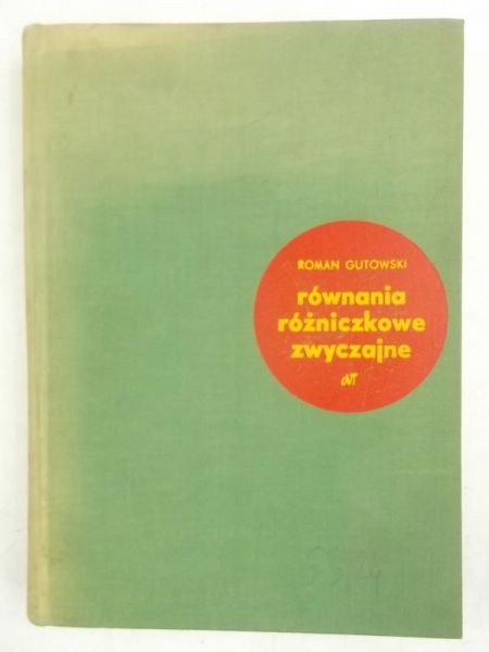 Równania różniczkowe zwyczajne