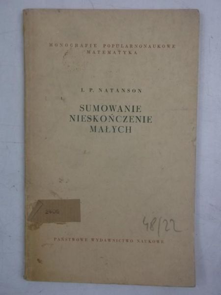 Sumowanie nieskończenie małych