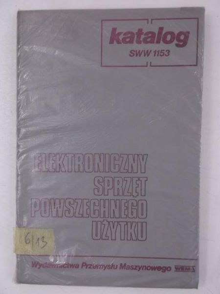 Elektroniczny sprzęt powszechnego użytku. Katalog SWW 1153