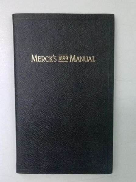 Merck's Manual, reprint z 1899 r.
