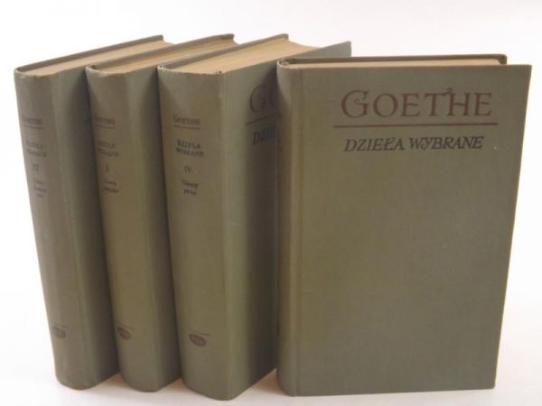 Goethe Jan Wolfgang - Dzieła wybrane, Tom I-IV