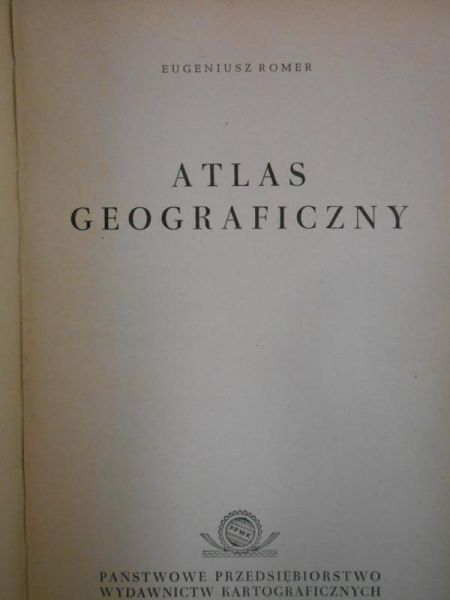 Romer Eugeniusz - Atlas geograficzny