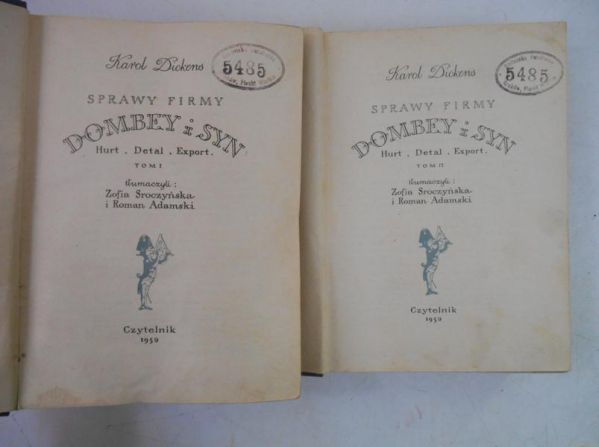 Sprawy firmy Dombey i Syn: hurt, detal, export, t. I-II
