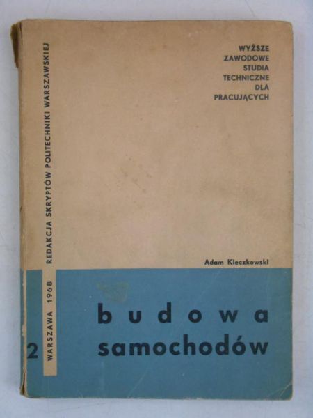 Kleczkowski Adam - Budowa samochodów