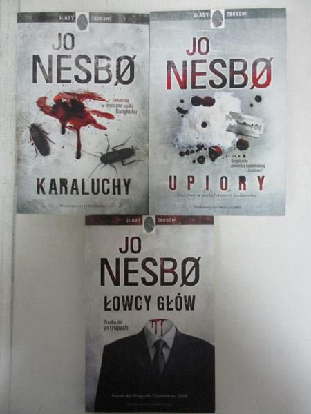 estaw 3 książek: Upiory, Karaluchy, Łowcy głów