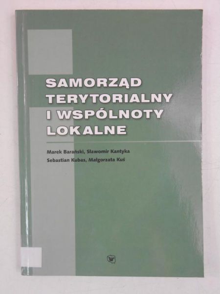 Samorząd terytorialny i wspólnoty lokalne