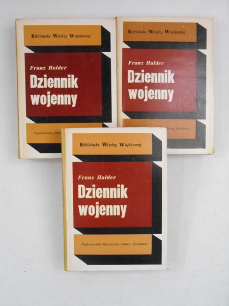 Halder Franz - Dziennik wojenny, tom I-III, BWW