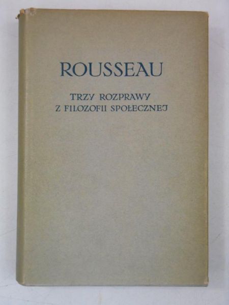 Trzy rozprawy z filozofii społecznej, BKF