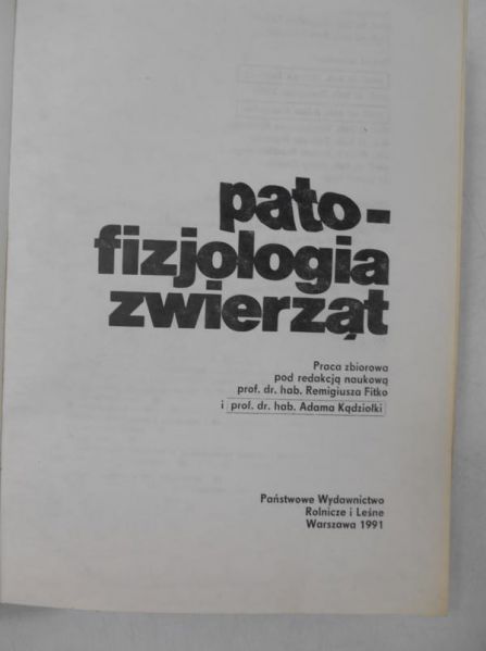 Fitko Remigiusz (red.) - Patofizjologia zwierząt