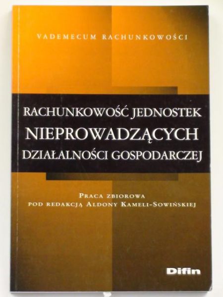 Rachunkowość jednostek nieprowadzących działalności gospodarczej
