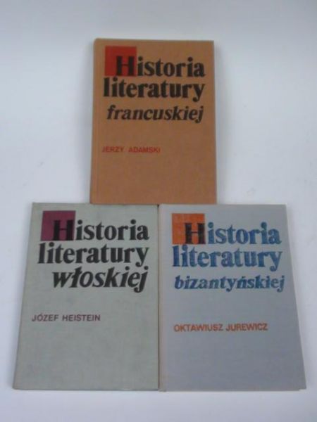 Adamski, Heistein, Jurewicz - Historia literatury, 3 książki
