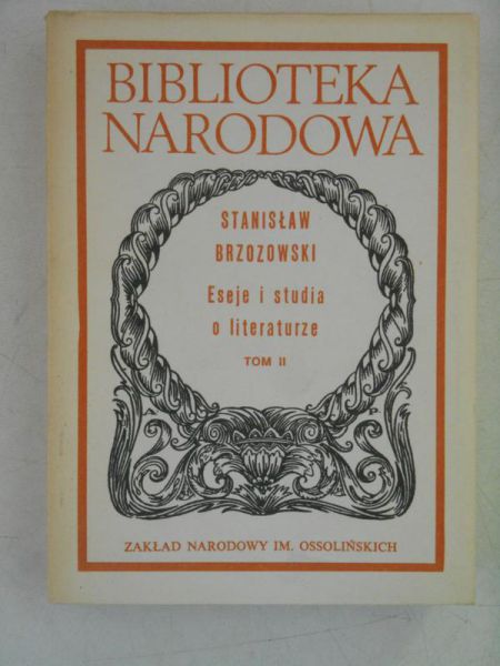 Eseje i studia o literaturze, Tom II, BN