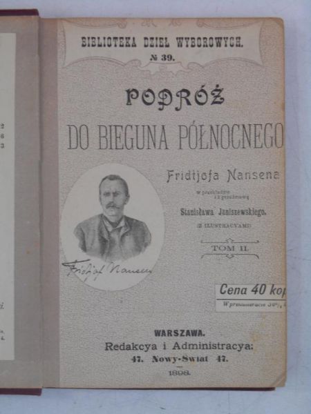 Podróż do Bieguna Północnego, t. II, 1898 r.