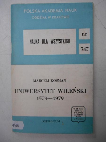 Kosman Marceli - Uniwersytet Wileński 1579-1979