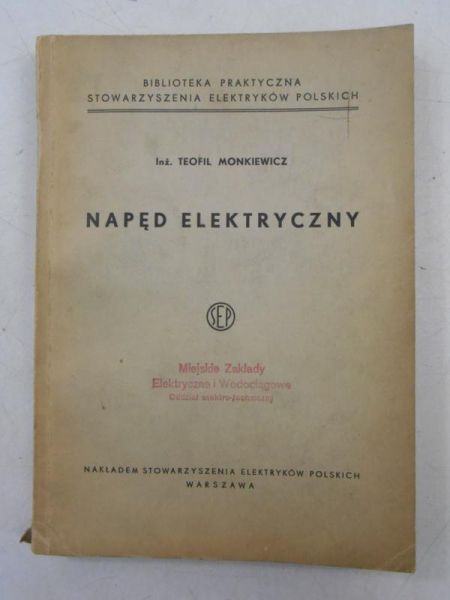 Napęd elektryczny, 1939 r.