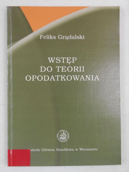 Wstęp do teorii opodatkowania
